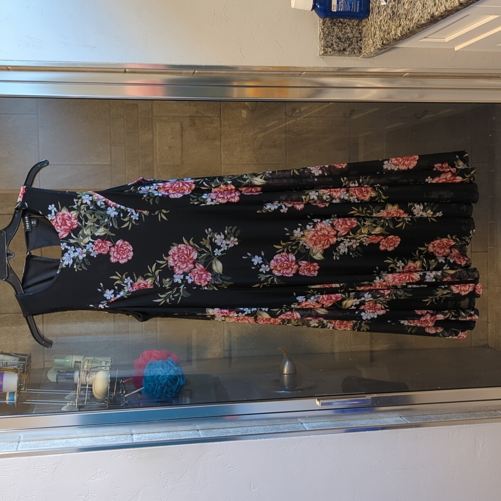 NWT Torrid Floral Mesh Lined Dress - Picture 5 of 9